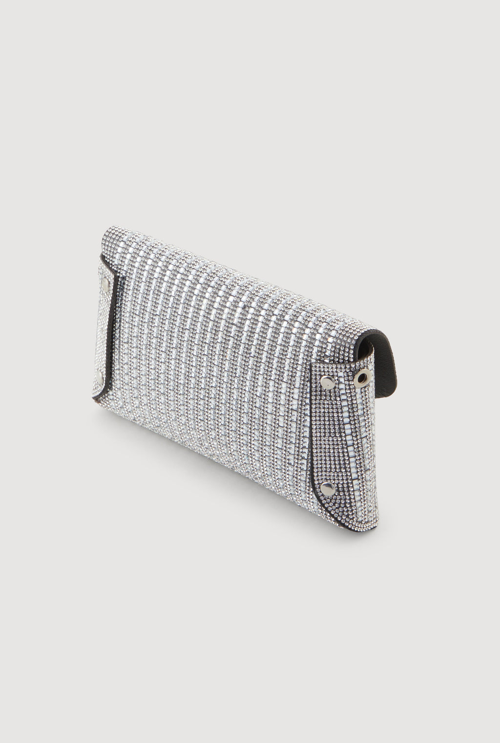 Rhinestone Envelope Clutch with Removable Strap