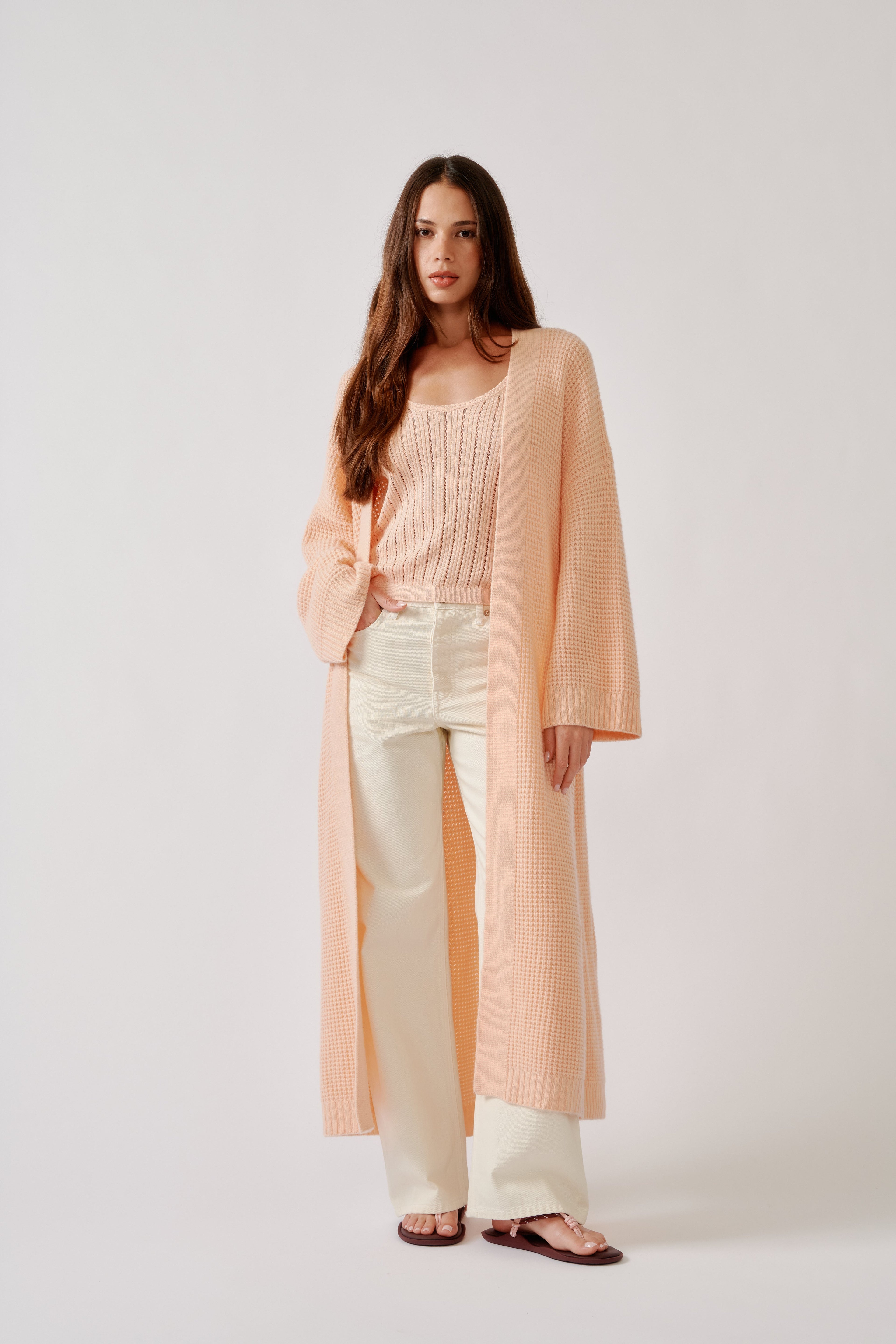 CEDAR SLOUCHY CASHMERE DUSTER | SHERBET